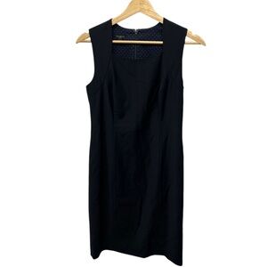 Talbots Black Sleeveless Wool Blend Dress Size 2P Women's Elegant Classic Fit